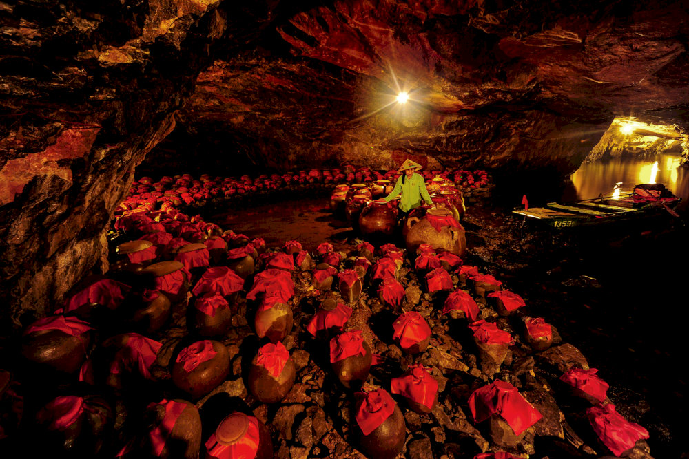 Nau Ruou Cave was indeed a place of wine production, deeply connected to the local life and culture in ancient times